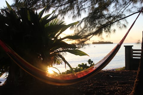 Nice beachfront one-room apartment