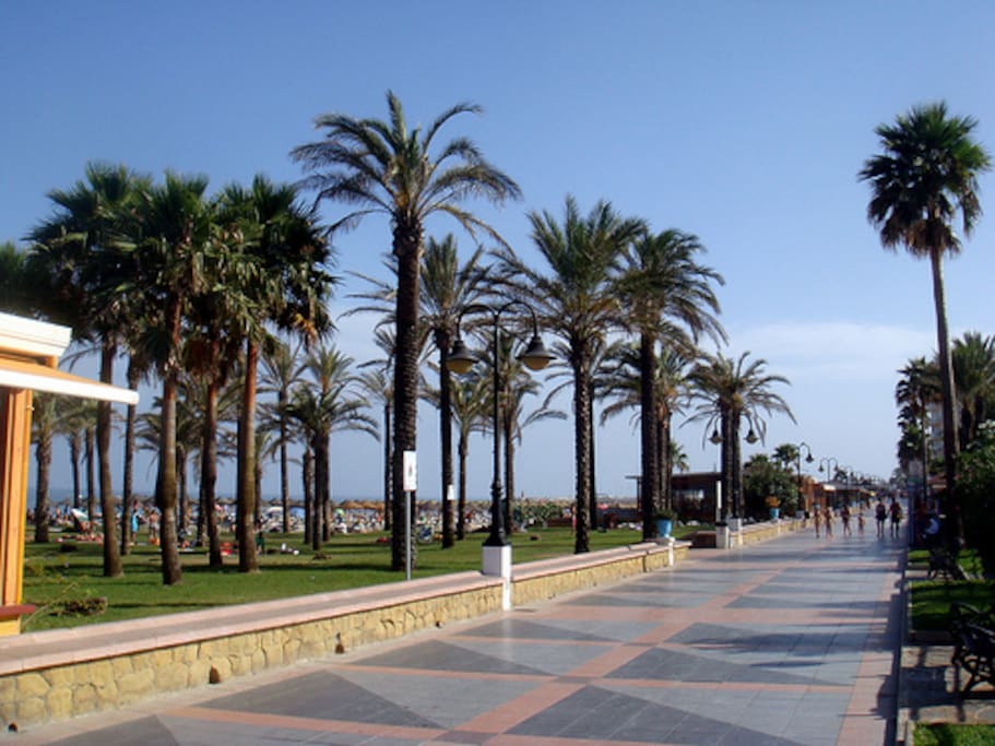 Beach boulevard Torremolinos