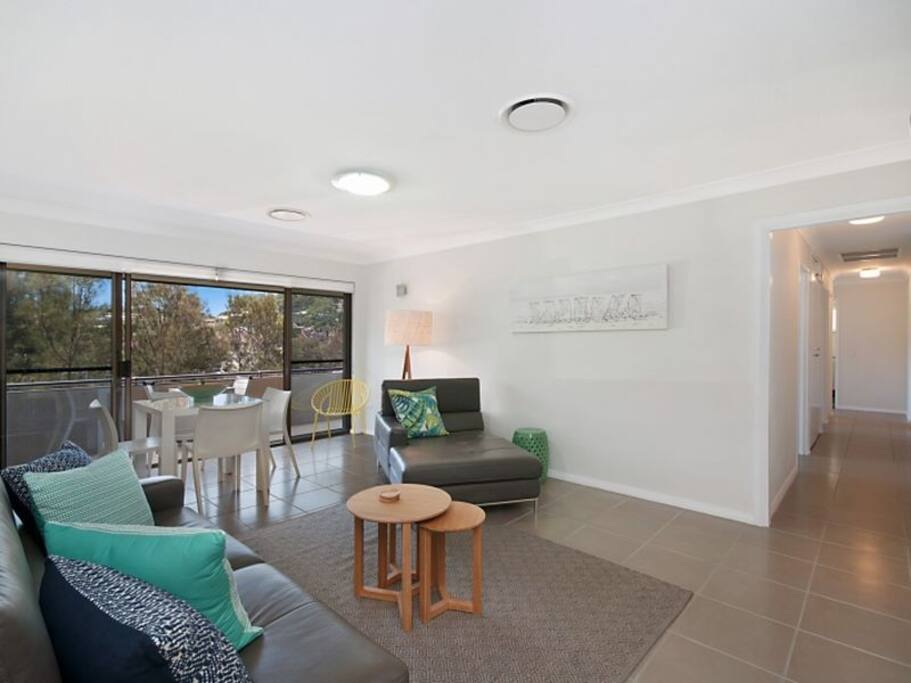 Lounge room opens up to a baloney