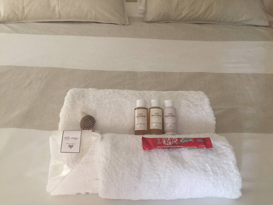 Toiletries provided