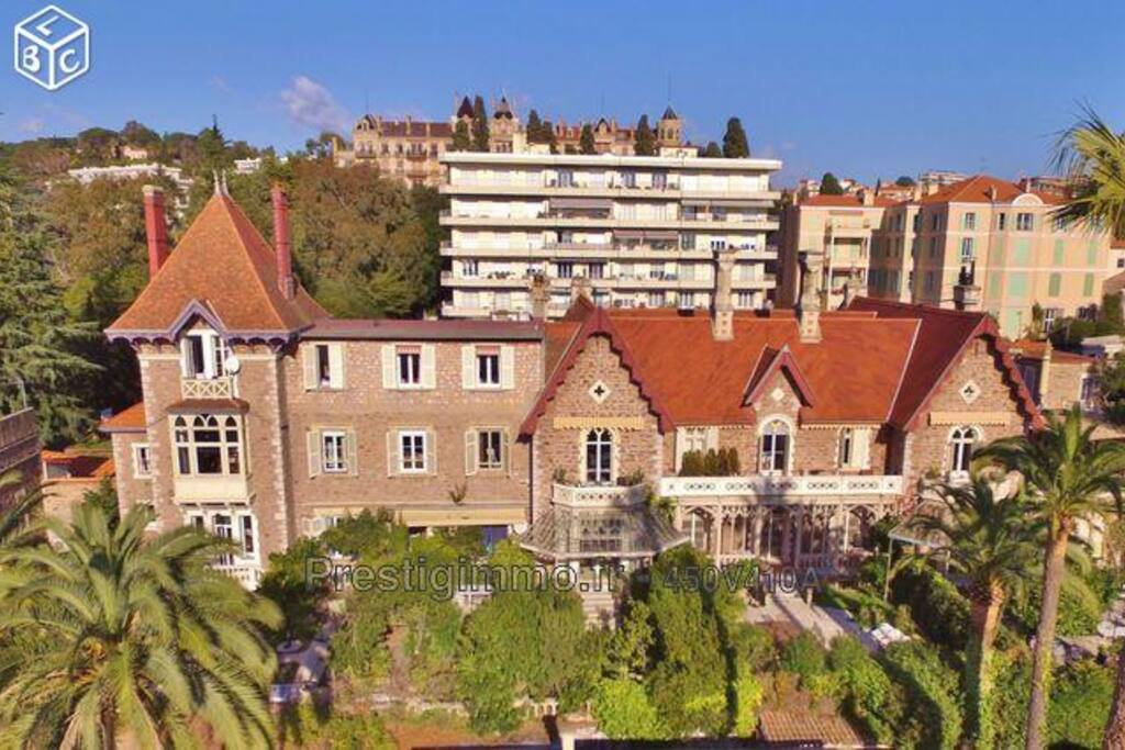 Maison vue de la plage