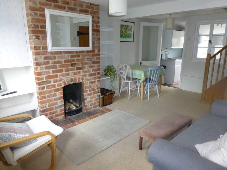 Main living area with sofa bed