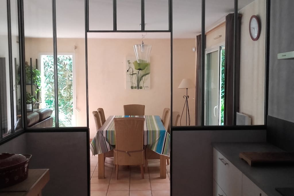 verrière depuis la cuisine
