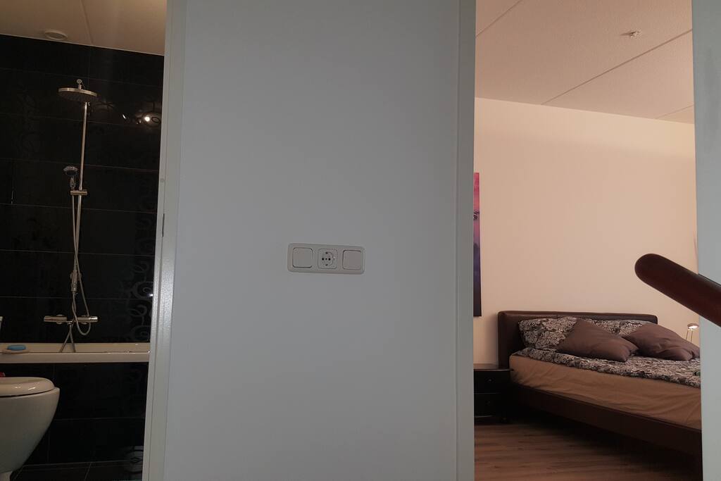 Shared bathroom next to the room