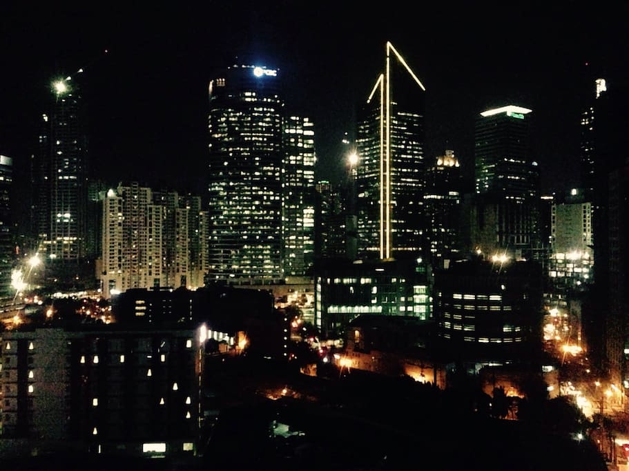 Your night view of the Makati Business District skyline