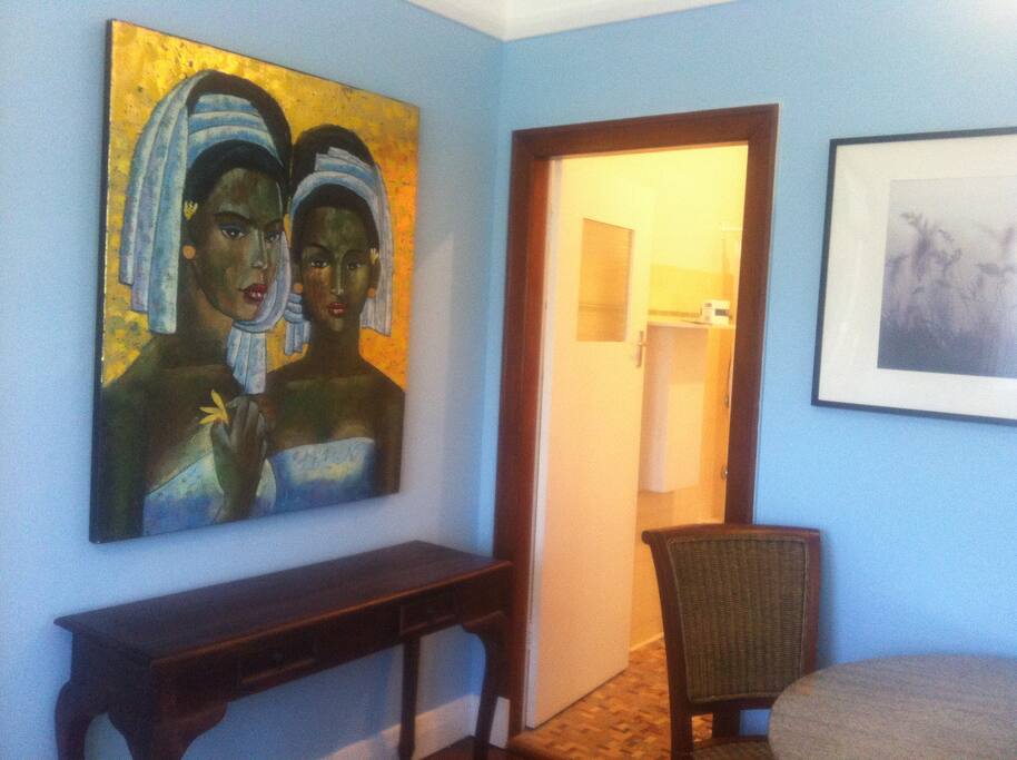 entrance to bathroom