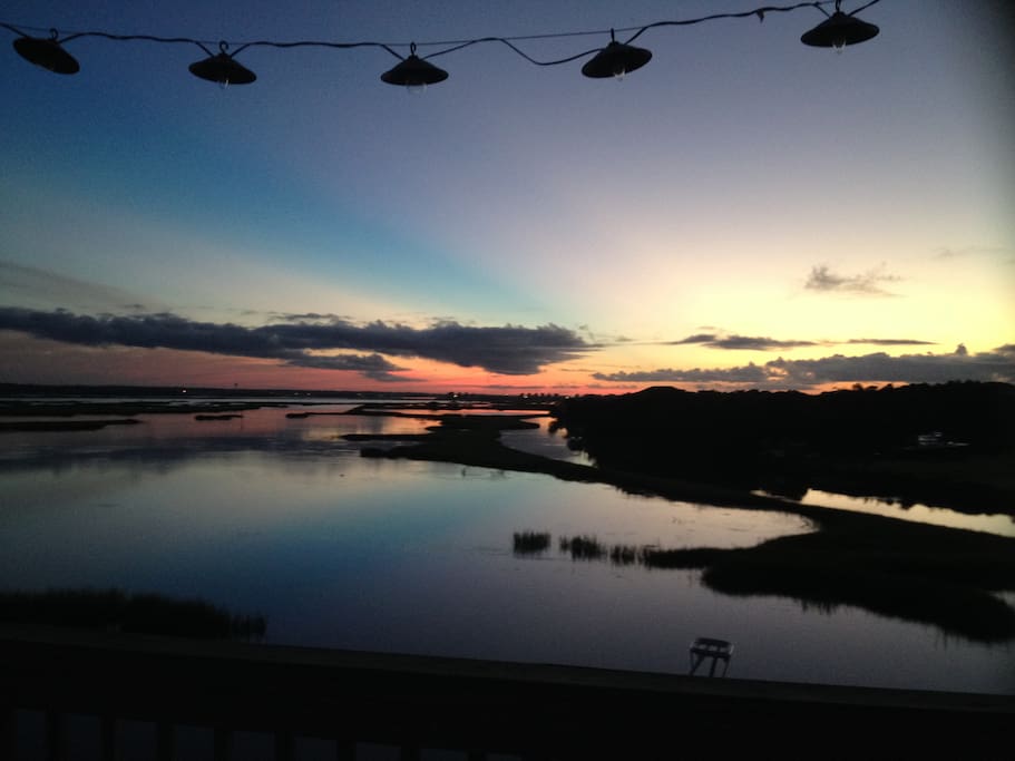 Captivating sunrises over your own private deepwater dock. It's magical.