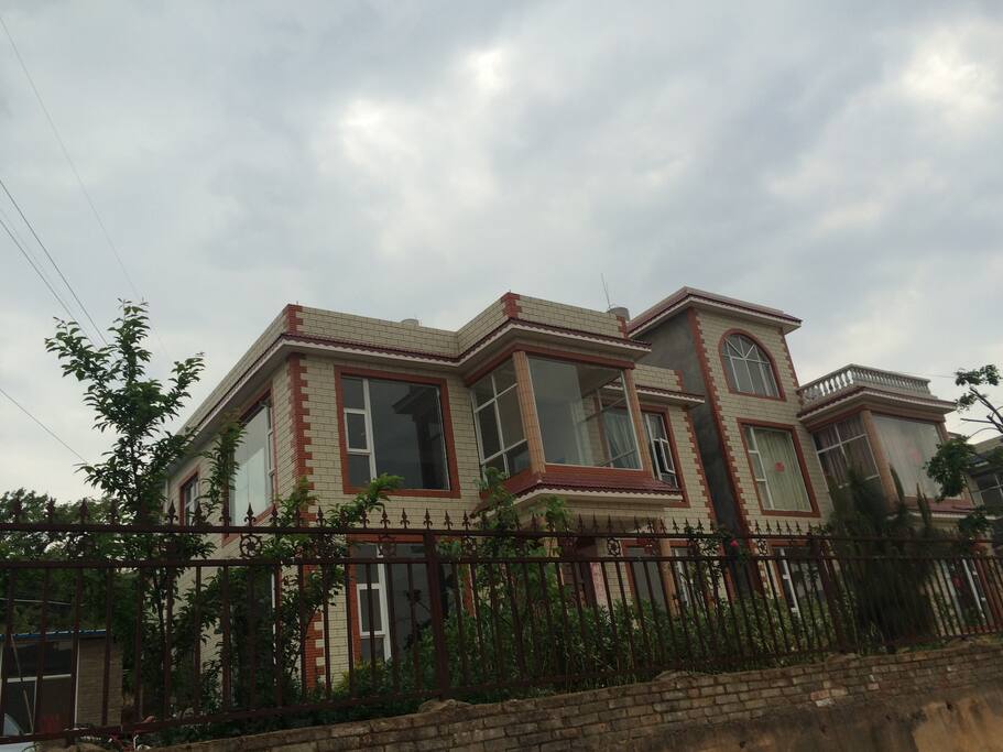 our big house with a huge living room and rooftop terrace.