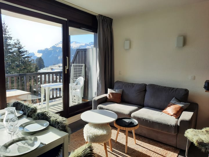 T2 Avec Terrasse Au Pied Des Pistes - Passy