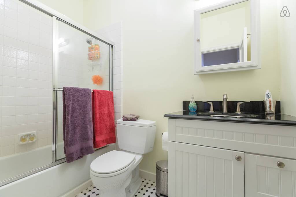 Modern bathroom with consistent hot water