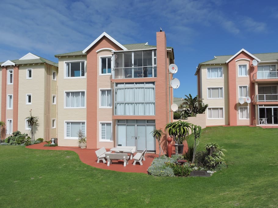 View from the beach - the top apartment is Aston 36