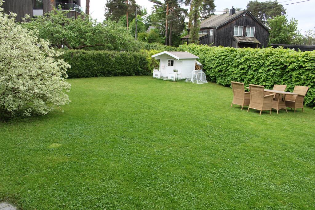 Lots of space for games in garden