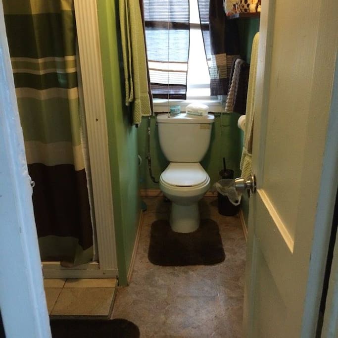 Small,but clean bathroom.