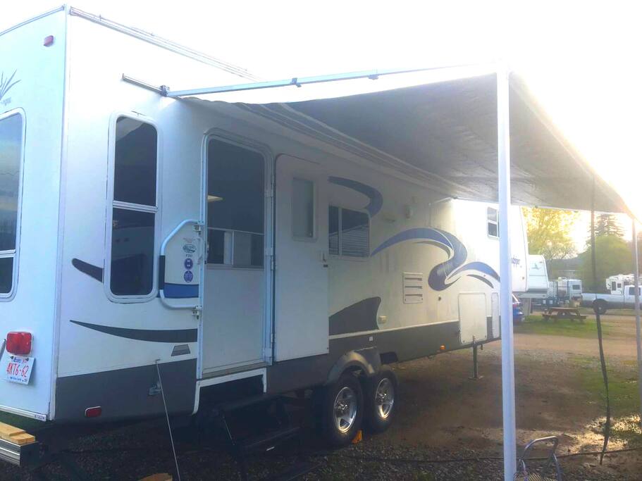 Optional awning