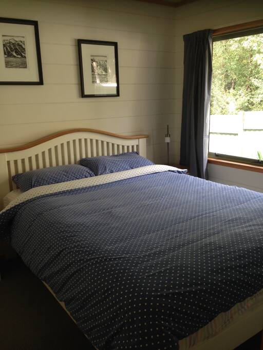 Bedroom with very comfy queen sized bed