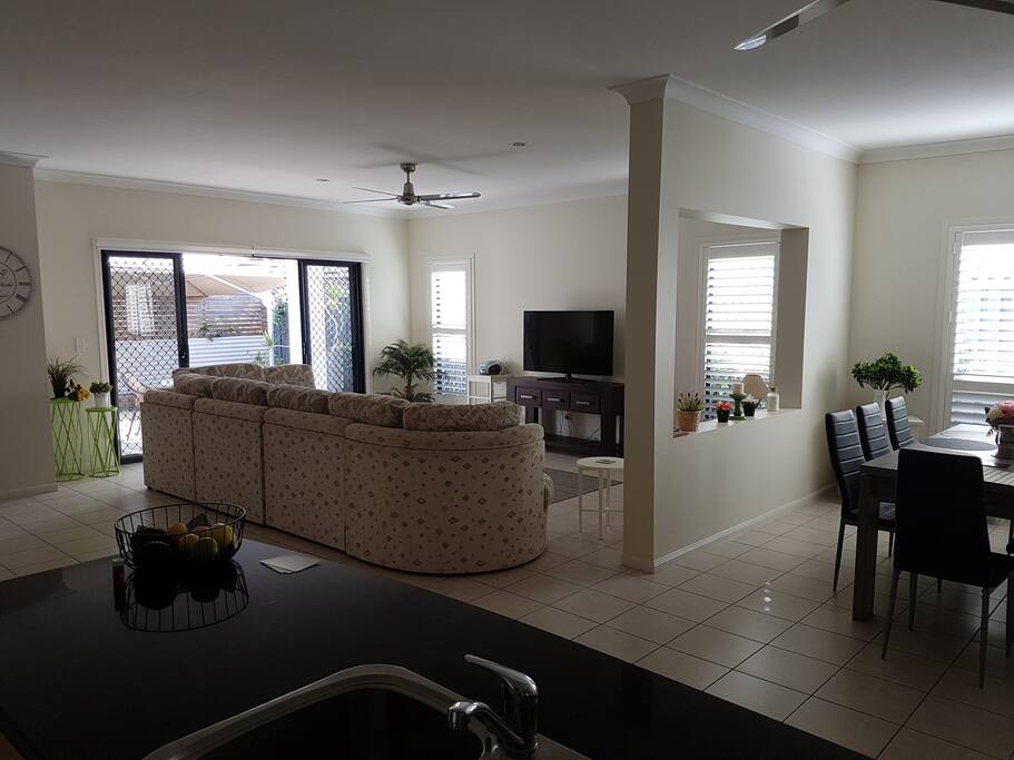 This the view of the open plan living area