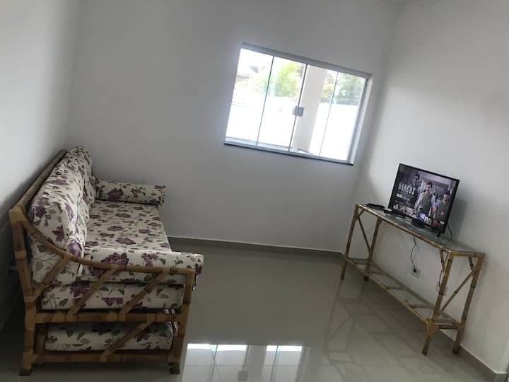 סלון עם טלוויזיה חכמה