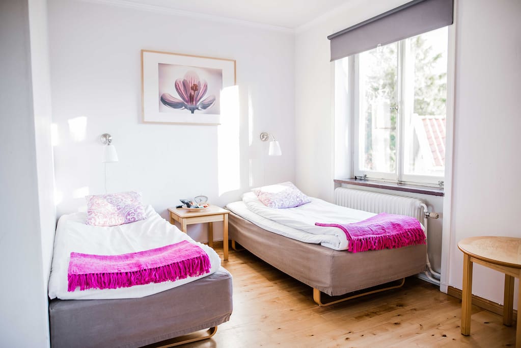 Dubbelrum med 2 st 90 cm sängar