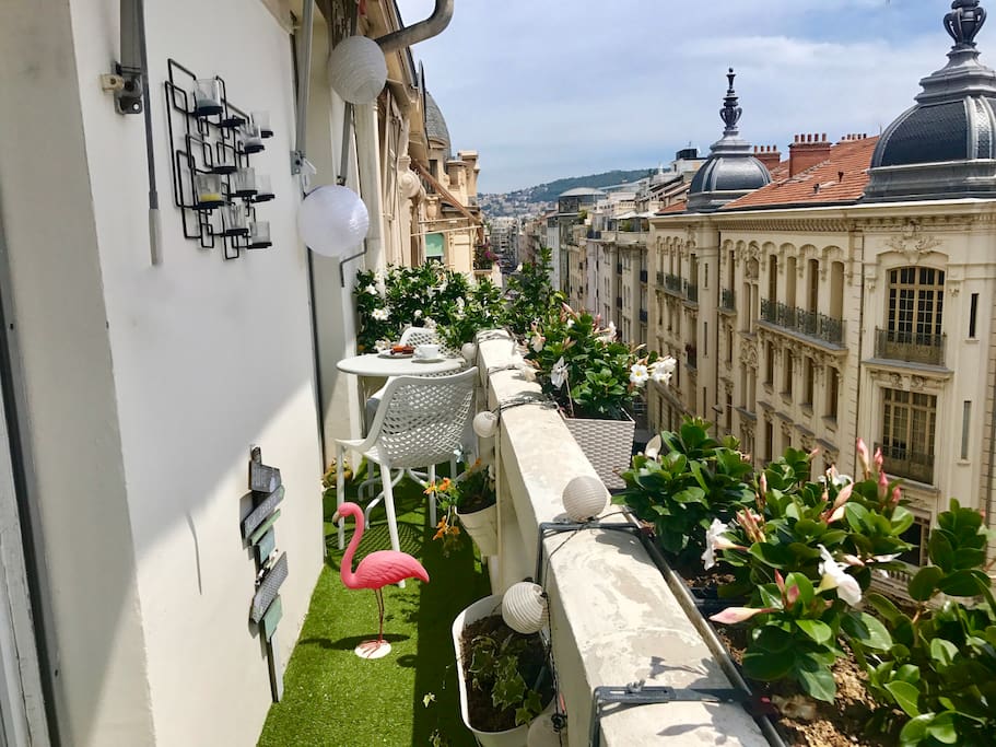 Your private balcony at the top floor
