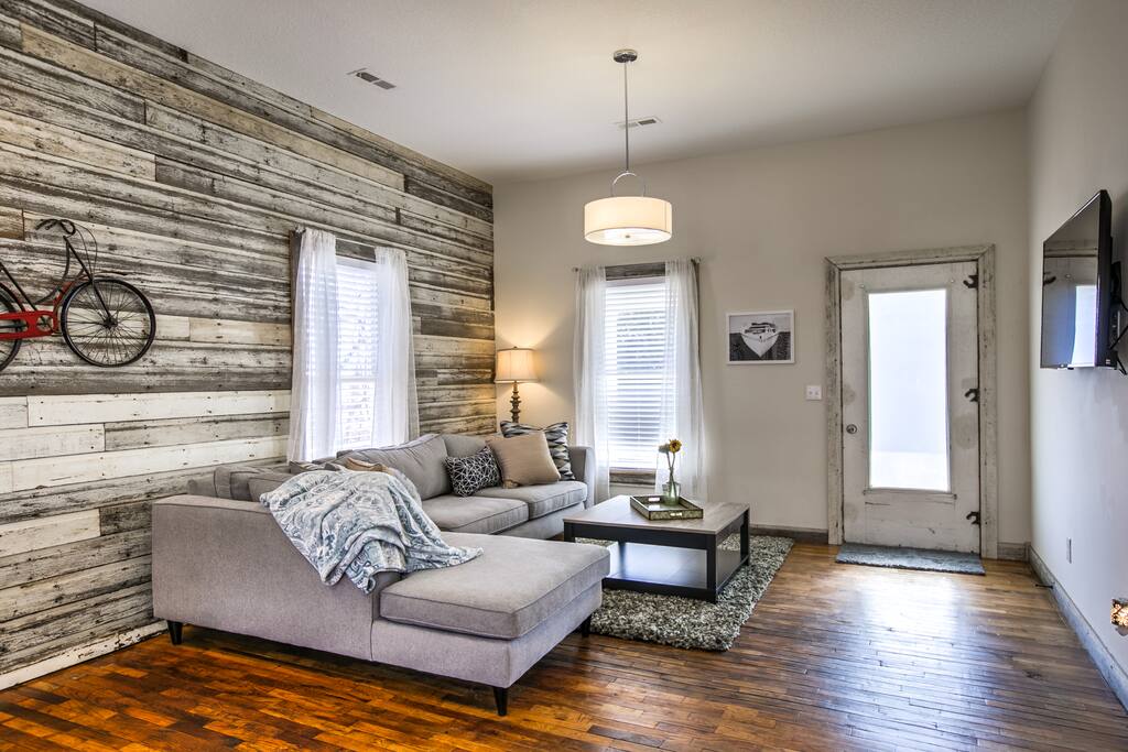 The sectional offers lots of room to relax.