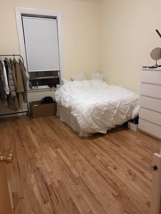 Room 1. Spacious bedroom with a queen sized bed