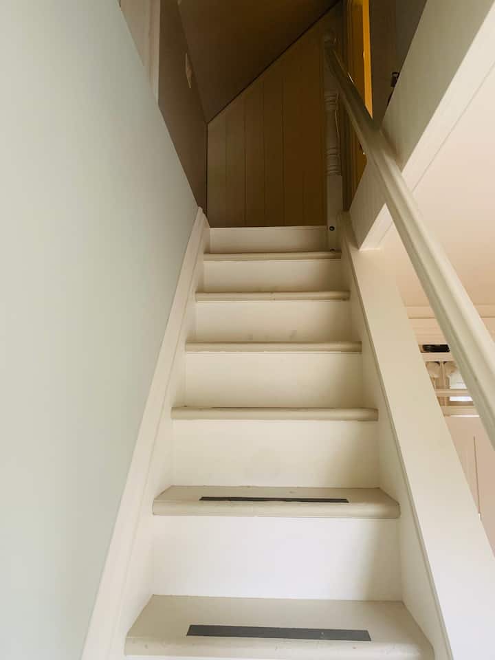 Stairs to attic bedroom
