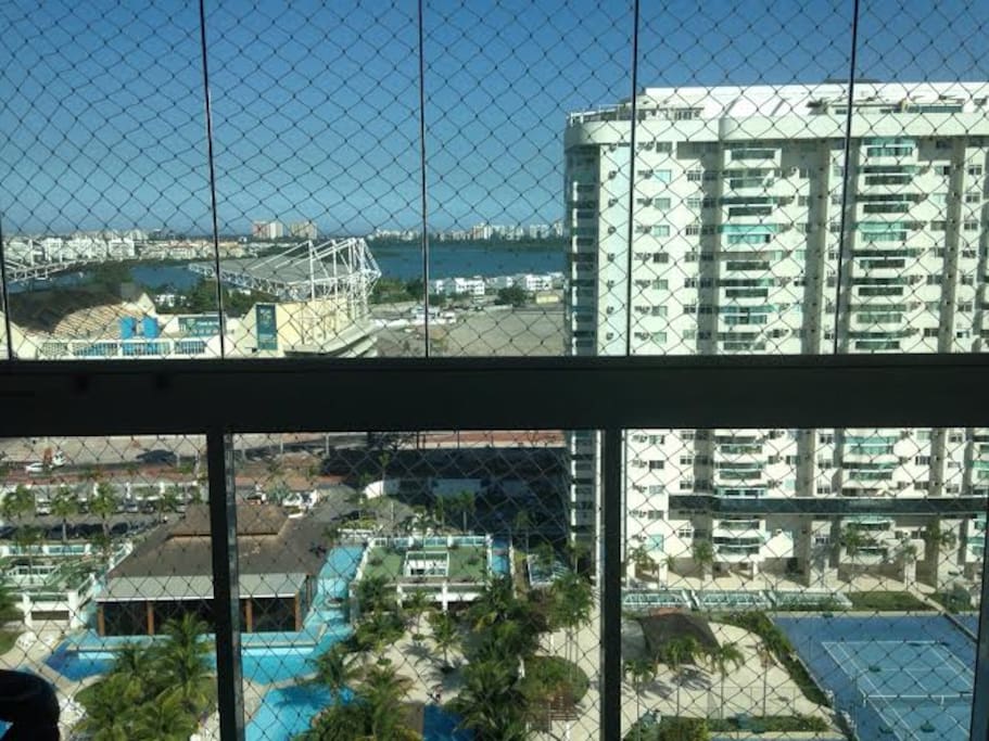 Vista para Arena Olímpica Maria Lenk.