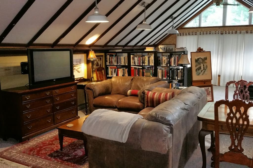 Private living area in loft