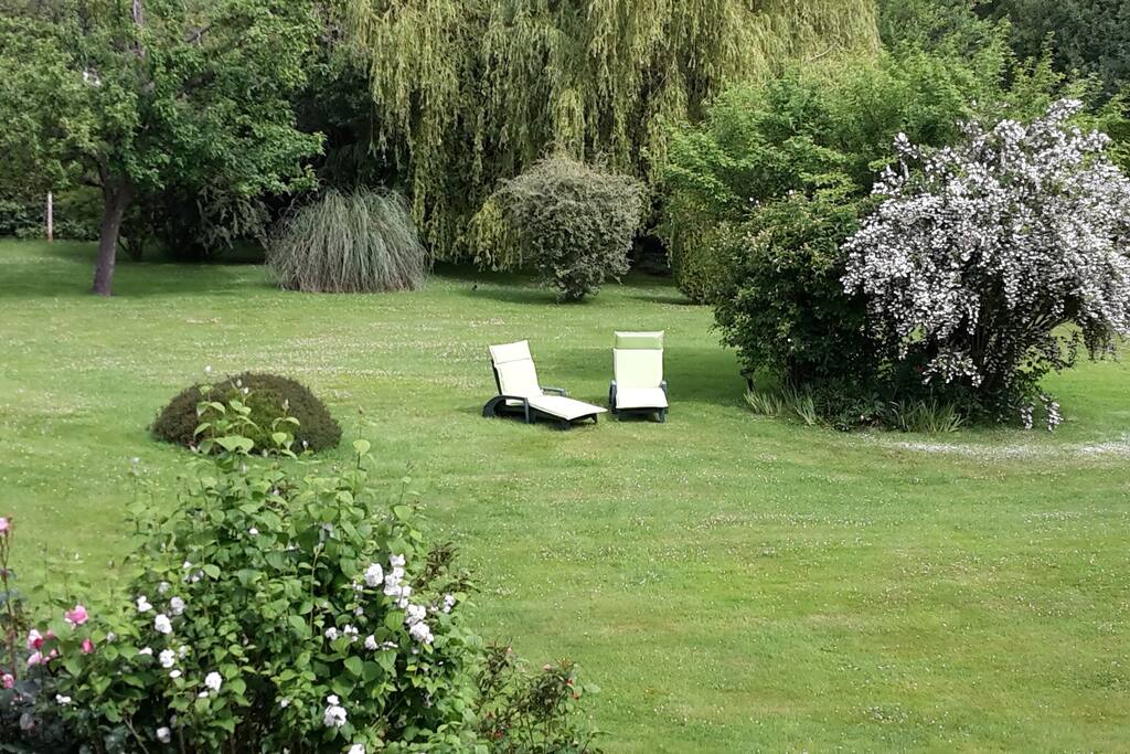 Vue de la chambre sur le jardin / Garden view from the room