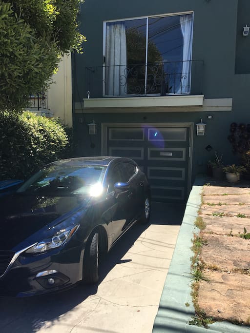 Entrance through the garage