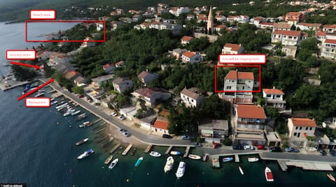 Apartment Jadranovo by the sea and near mountains