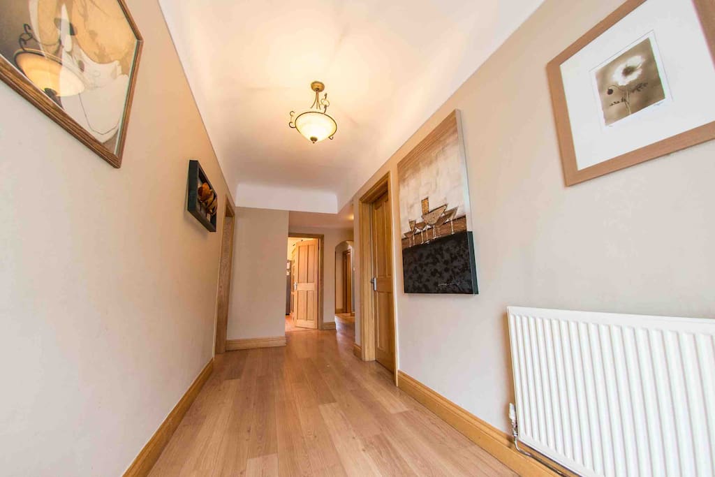 Entrance Hall - Bedroom 1 (downstairs) is door on right. Lounge is door on left