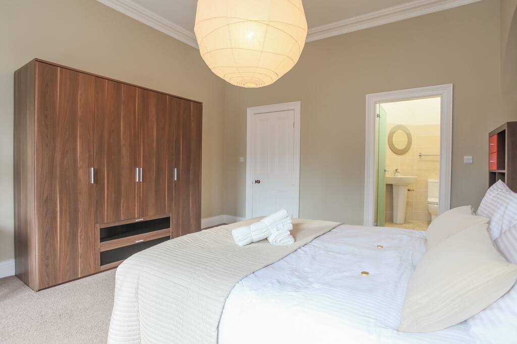 Master bedroom with ensuite and wet room