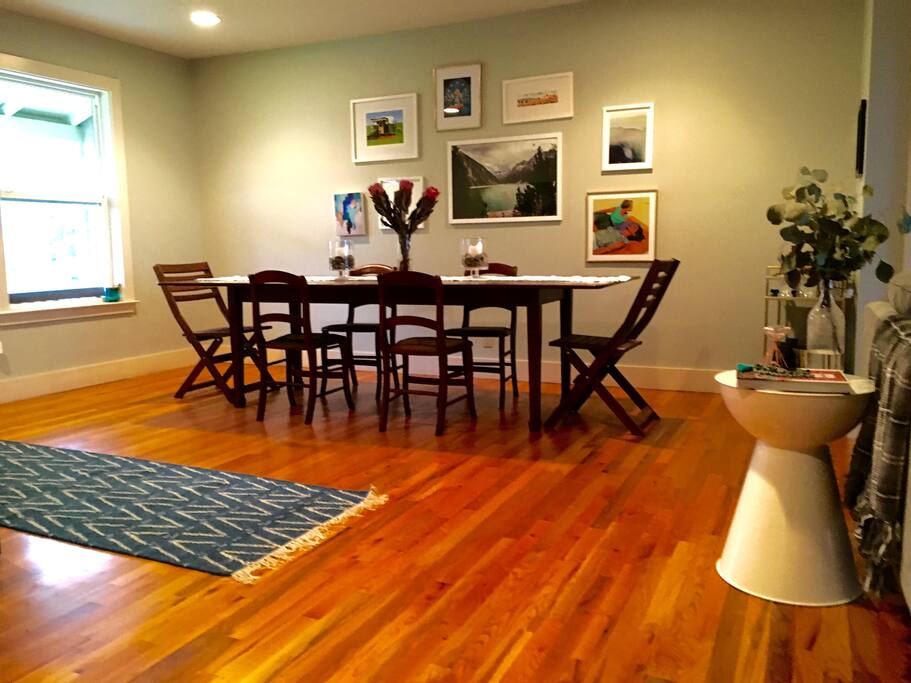 An abundance of natural light is one of the reasons the owners fell in love with the house.