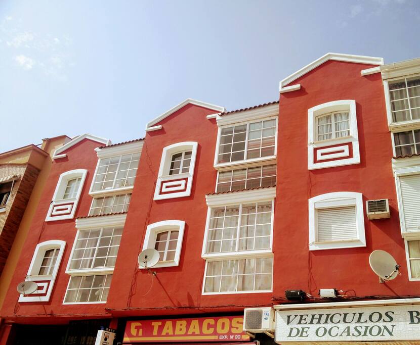 Façade from back street