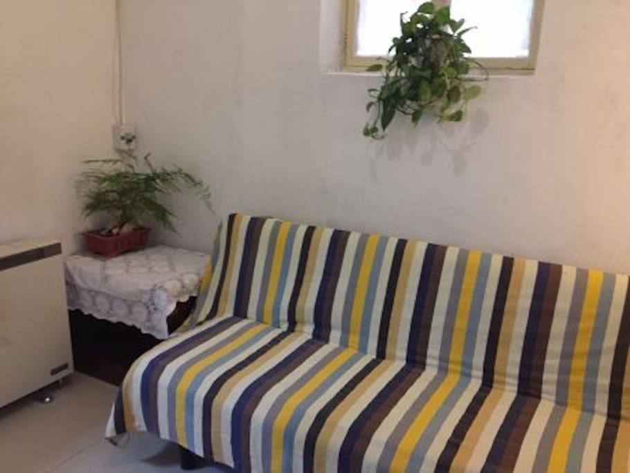 the room is well furnished.