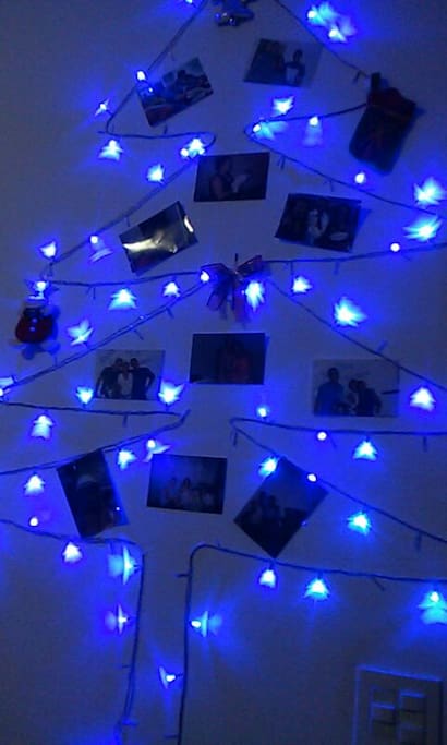 Sala pronta para o natal.