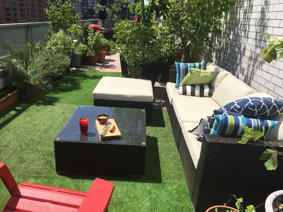 Lounge area on the terrace
