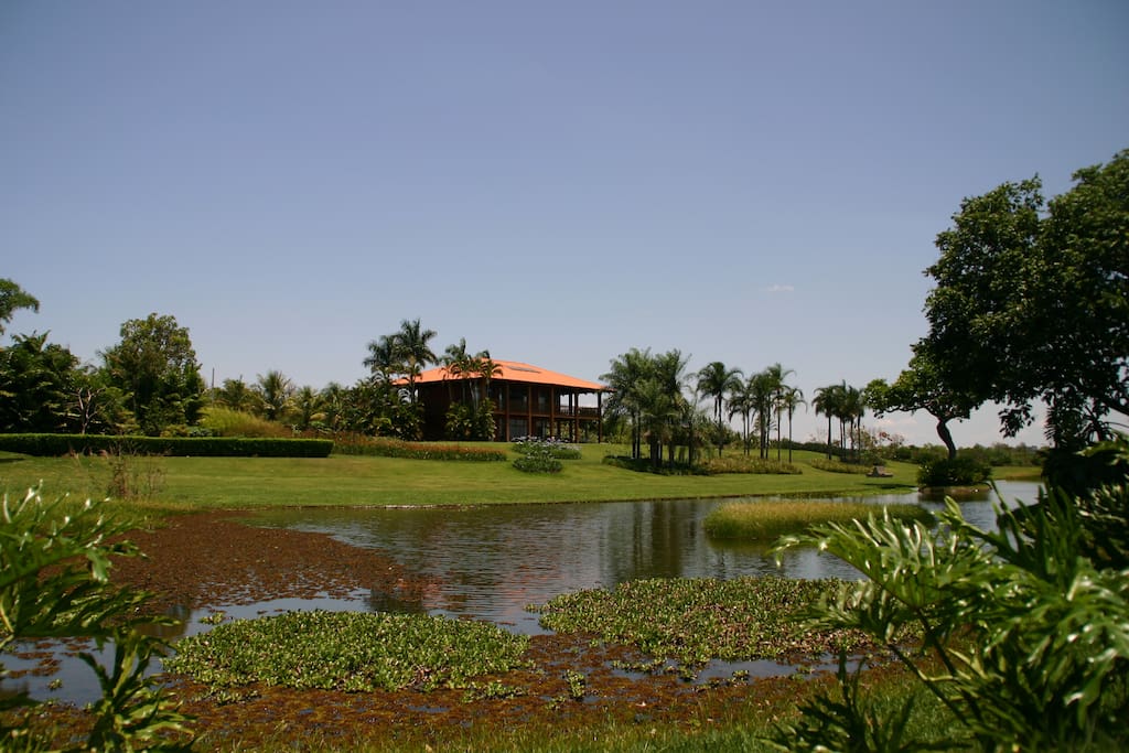 A look at the Amanari villa from the beautiful lake