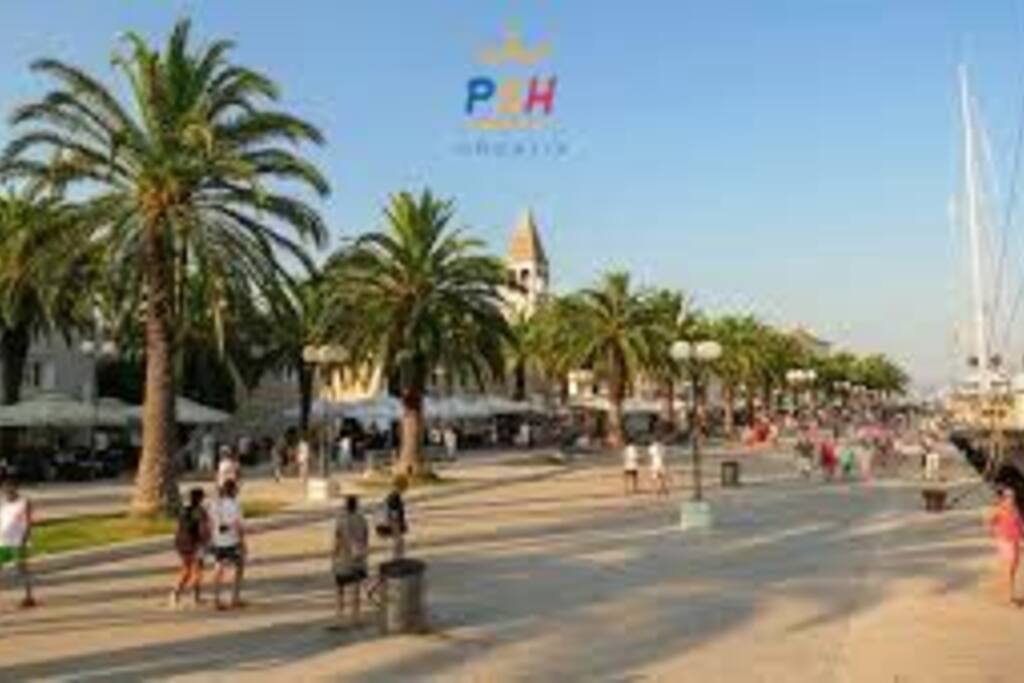 main promenade in Trogir