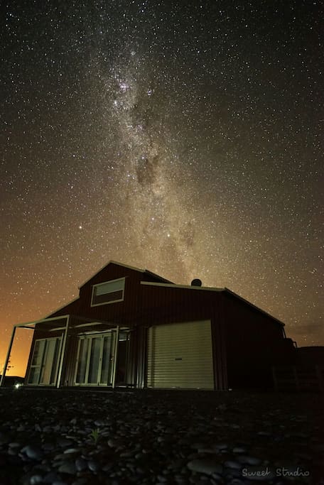 Stunning stars over the barn accommodation