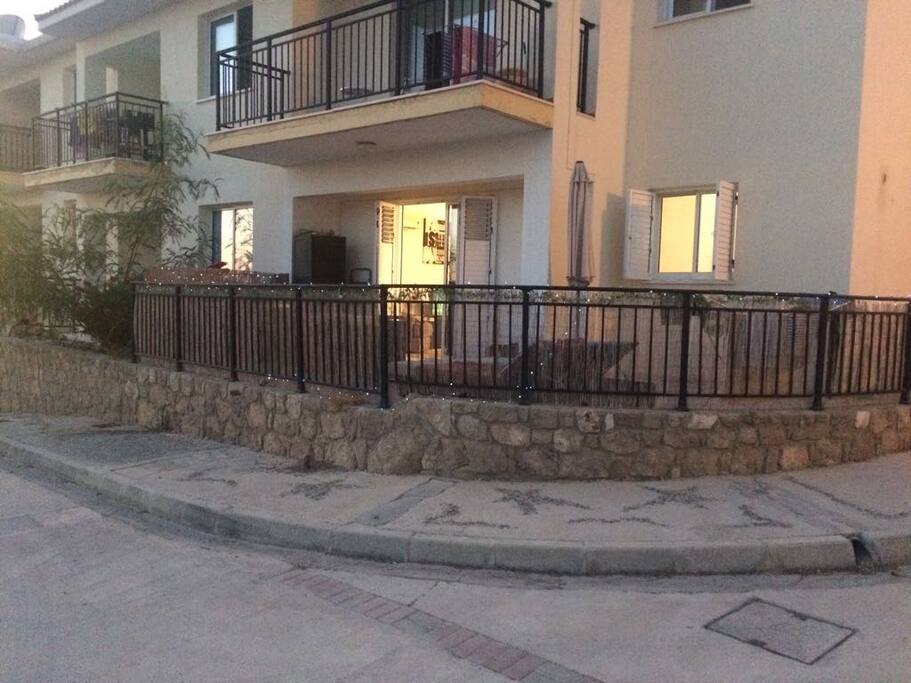 ground floor balcony