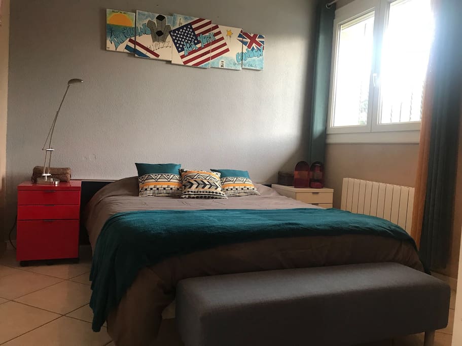 Coin chambre avec dressing