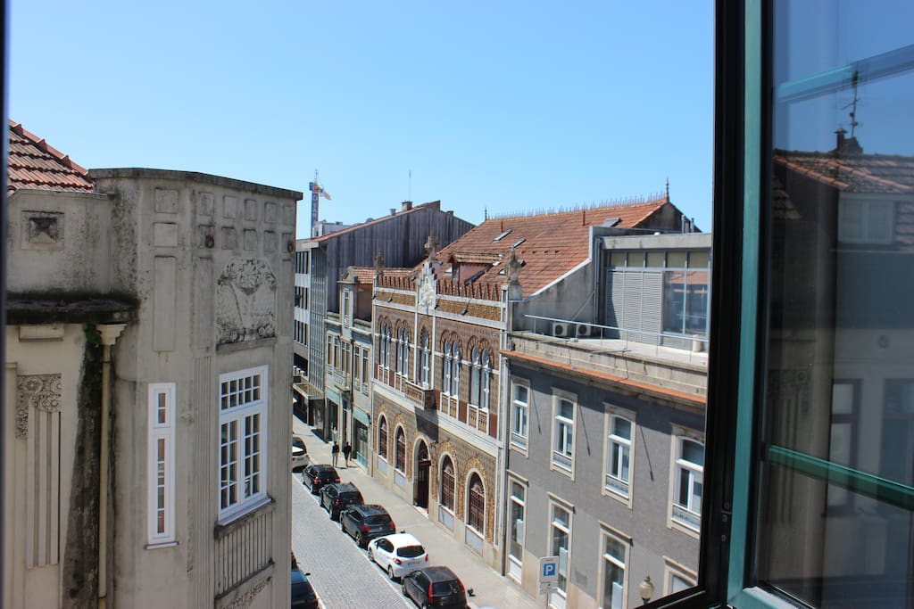 José Falcão St. from balcony of Room 1
