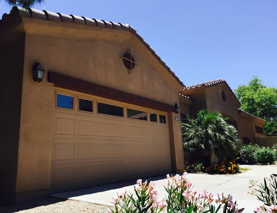 Covered garage for two cars