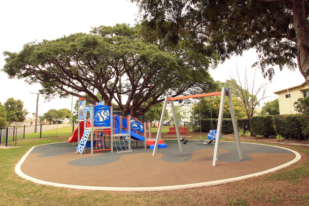 Kiddies park just across the road