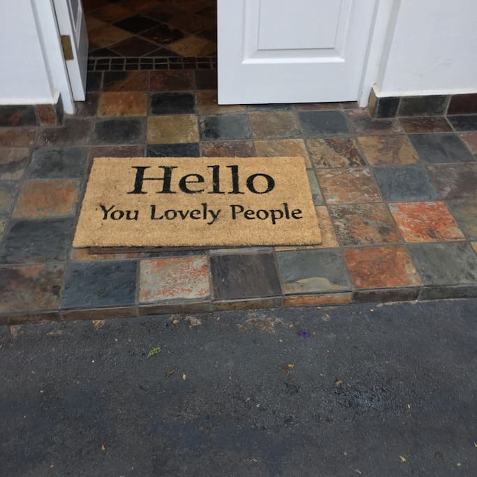 A warm welcome to our home