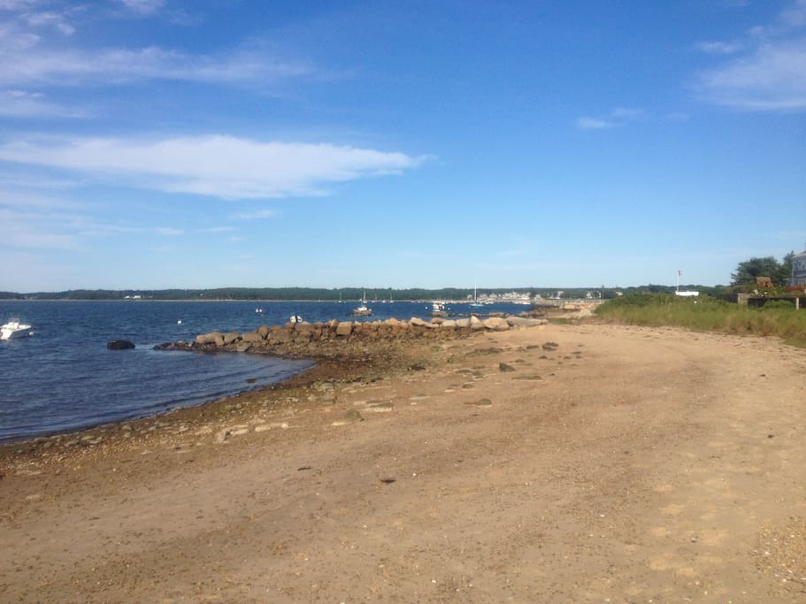 Our small private beach is about 100 steps from cottage