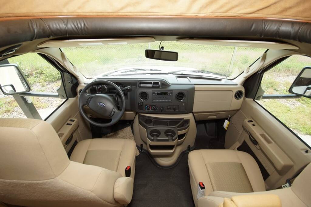 Jayco Redhawk cockpit