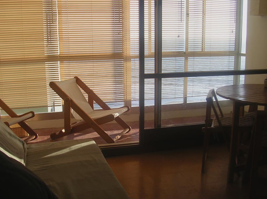 Living room and balcony